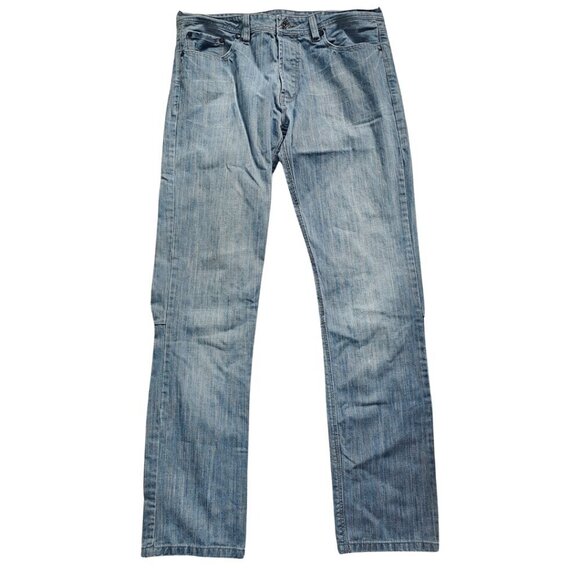 Heritage 1981 Men's Straight Button Up Jeans, Size 32, Light wash - Picture 1 of 15